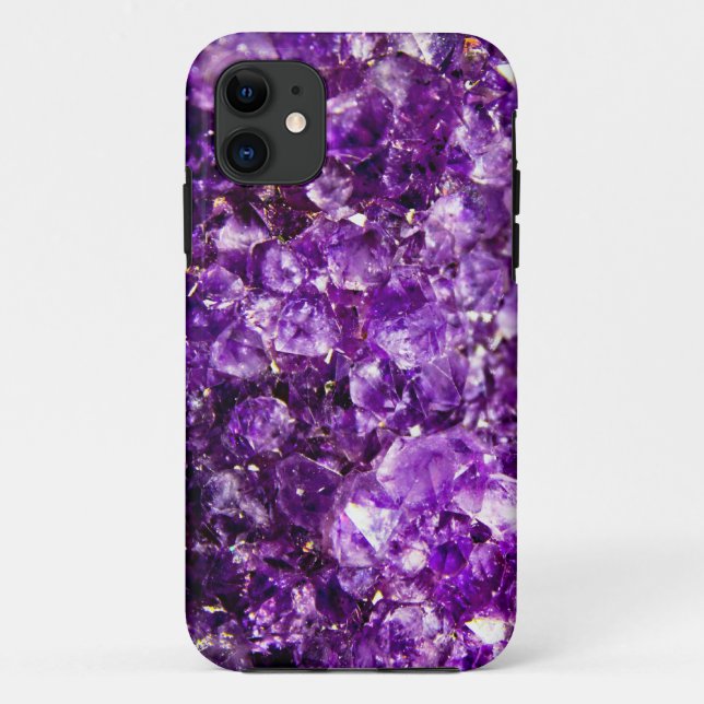 Capa Para iPhone 11 Caixa de pedra violeta (Verso)