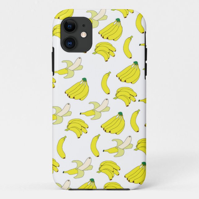 Capa Para iPhone 11 Caixa do papel de parede da banana (Verso)