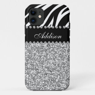 Capa Para iPhone 11 Caixa feminino do cristal de rocha preto do