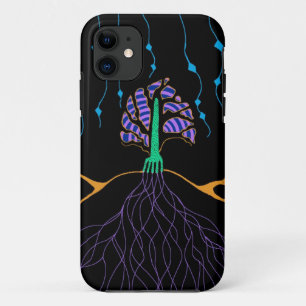 Capa Para iPhone 11 Caixa fluorescente da árvore iPhone5