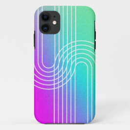 Capa Para iPhone 11 caixa iPad geométrica da linha de arco contemporân