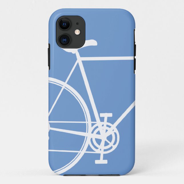 Capa Para iPhone 11 Caixa iPhone 5\5S de Bicicleta Azul (Verso)