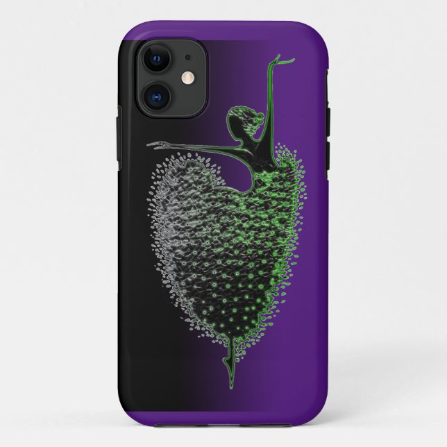 Capa Para iPhone 11 Caixa iPhone / iPad dançarina de Ballerina (Verso)