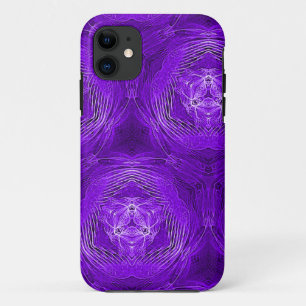 Capa Para iPhone 11 Caixa roxa elétrica do iPhone 5