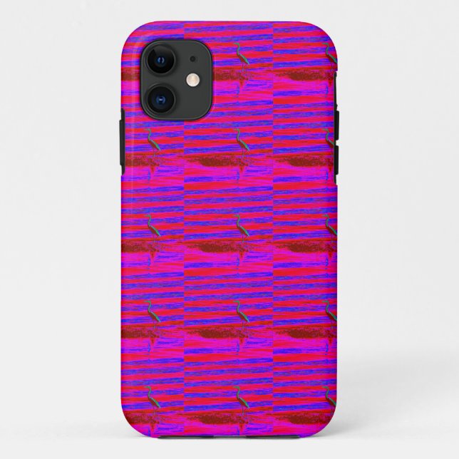 Capa Para iPhone 11 caixa roxa rosa (Verso)