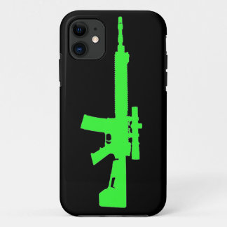 Capa Para iPhone 11 Caixa verde do universal do iPhone AR-15 5 do