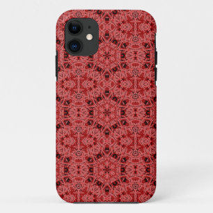 Capa Para iPhone 11 caixa vermelha do hexagram
