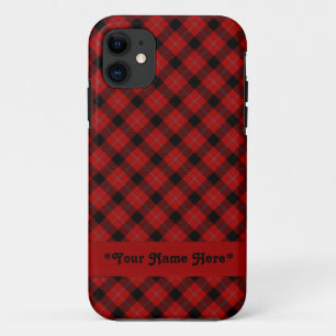 Capa Para iPhone 11 Caixa vermelha do iPhone 5 da xadrez