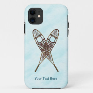 Capa Para iPhone 11 Calçados De Neve Cruzados Na Neve