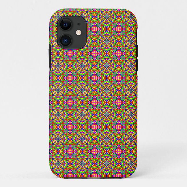 Capa Para iPhone 11 Caleidoscópio Elétrico (Verso)