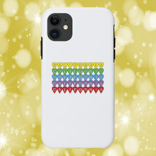Capa Para iPhone 11 California Hearts Colorful