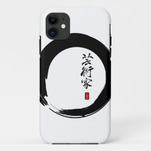 Capa Para iPhone 11 Caligrafia do Enso Círculo e Artista
