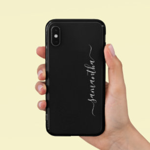 Capa Para iPhone 11 Caligrafia Personalizada Minimalista Moderna Manus