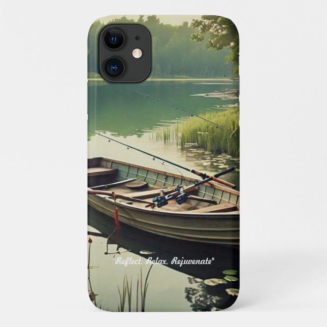 Capa Para iPhone 11 "Calm Waterscape Bliss" (Verso)