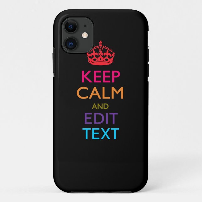 Capa Para iPhone 11 CALMA DE MANUTENÇÃO Personalizada E Editar Várias  (Verso)