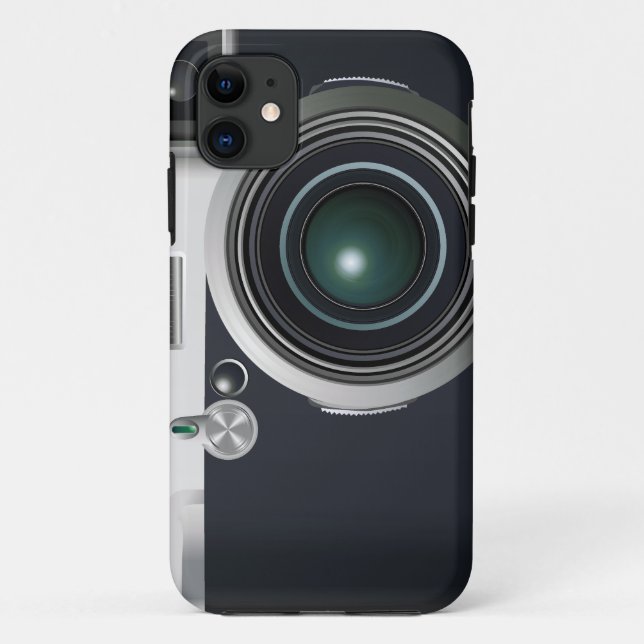 Capa Para iPhone 11 Câmera preta antiga (Verso)