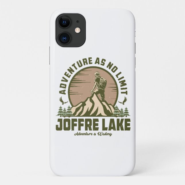 Capa Para iPhone 11 Caminhada Retro Joffre Lake (Verso)