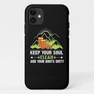 Capa Para iPhone 11 Caminhando Mantenha Sua Alma Limpa