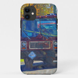 Capa Para iPhone 11 Caminhão-cisterna vermelho para amantes de caminhõ