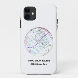 Capa Para iPhone 11 Caminho Global do Eclipse Solar 2024