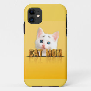 Capa Para iPhone 11 Camisa da mãe de gato presente para gatos-mãe