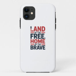 Capa Para iPhone 11 Camisa EUA Terra Livre | Lar dos Bravos
