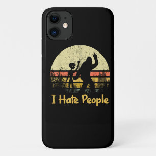 Capa Para iPhone 11 camisetas engraçadas eu odeio as pessoas femininas
