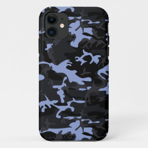 Capa Para iPhone 11 Camo de realces azuis Legal