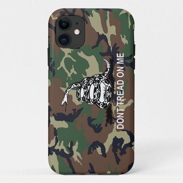 Capa Para iPhone 11 Camo não pisa em mim a camuflagem da caixa da (Verso)
