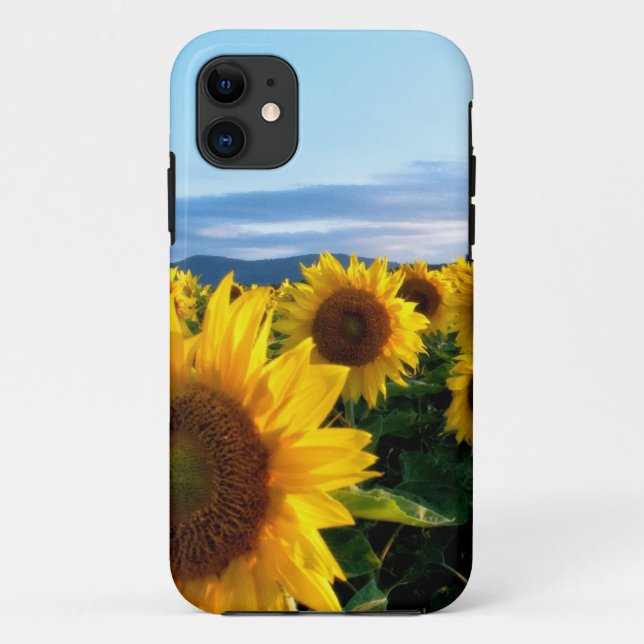 Capa Para iPhone 11 Campo de Girassóis (Verso)