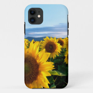 Capa Para iPhone 11 Campo de girassol