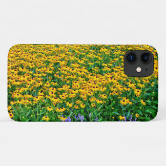 Capa Para iPhone 11 Campo de Rudbeckia Hirta e Lavanda