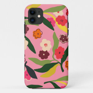 Capa Para iPhone 11 Campos Florais Retroativos