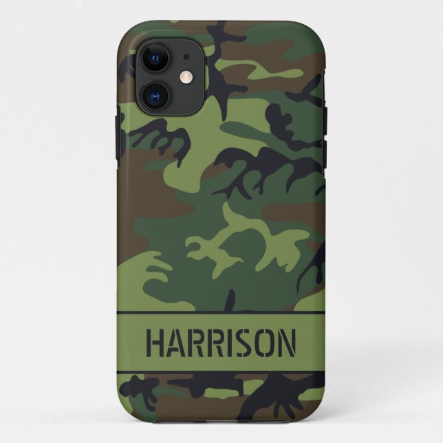 Capa Para iPhone 11 Camuflagem (Verso)