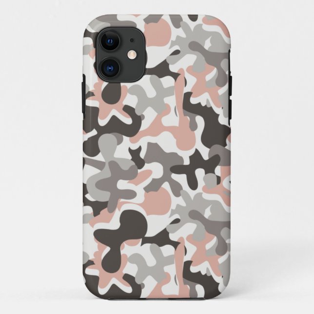 Capa Para iPhone 11 Camuflagem Assinatura Empoeirada (Verso)