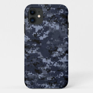 Capa Para iPhone 11 Camuflagem Azul Militar dos EUA