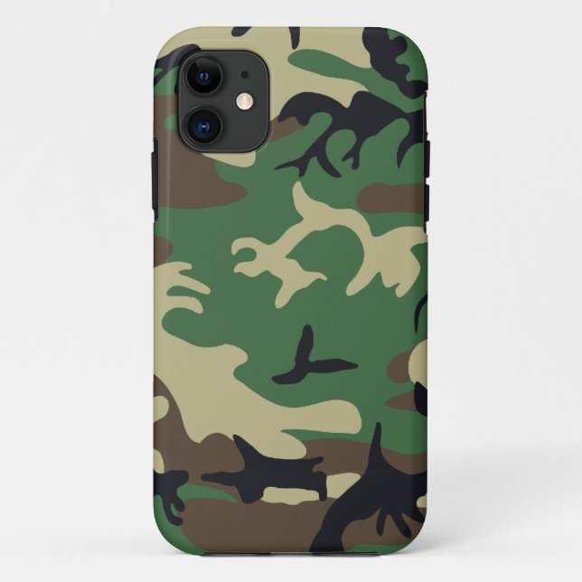 Capa Para iPhone 11 Camuflagem Militar (Verso)