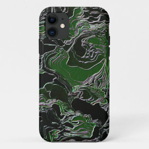 Capa Para iPhone 11 Camuflagem Verde