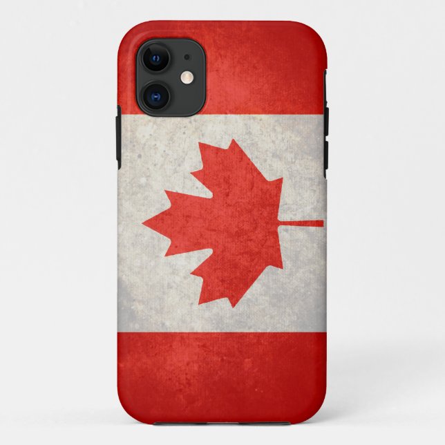 Capa Para iPhone 11 Canadá; Bandeira canadense (Verso)