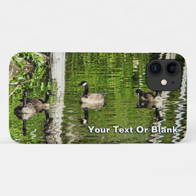 Capa Para iPhone 11 (Canadá) Goose Green (Verso (horizontal))