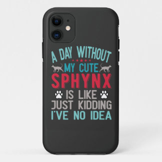 Capa Para iPhone 11 Canadiano Sphynx Cat Proprietário Funny Dizendo