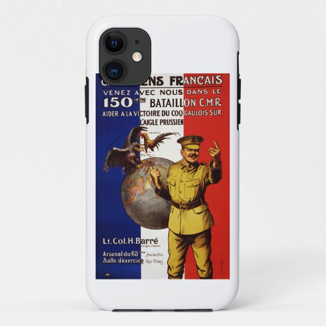 Capa Para iPhone 11 Canadiens Francais (Verso)