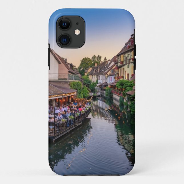 Capa Para iPhone 11 Canal de Água Flor da Alsace France (Verso)
