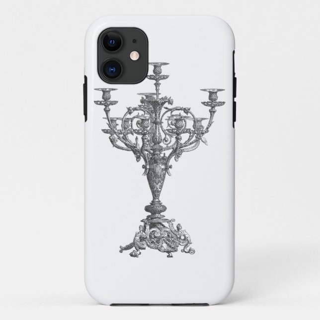 Capa Para iPhone 11 candelabro arte linear (Verso)