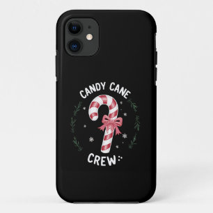 Capa Para iPhone 11 Candy Cane Crew Engraçado Doces De Natal No Xmas