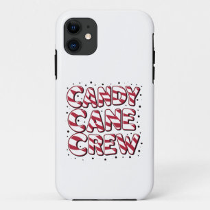 Capa Para iPhone 11 Candy Cane Crew Voou Natal Natal Pajama