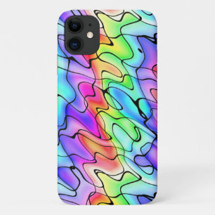 Capa Para iPhone 11 Caneta colorida e Design de aquarela