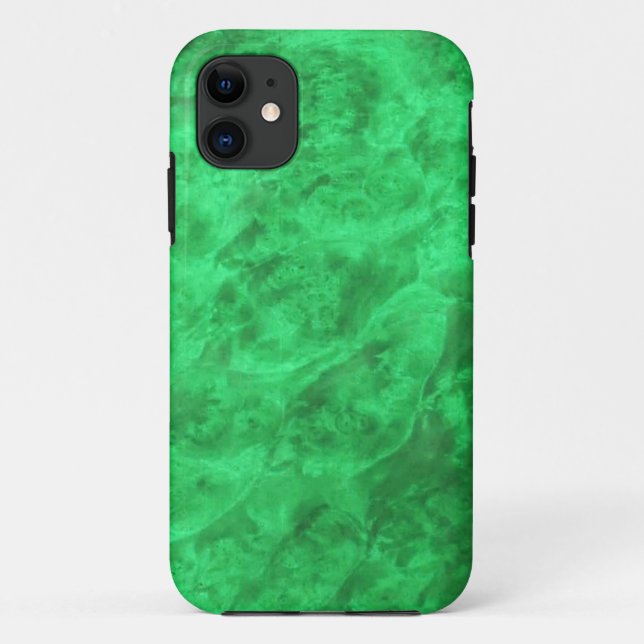 Capa Para iPhone 11 Caninos ocultos no caso do iPhone 5 Verde (Verso)