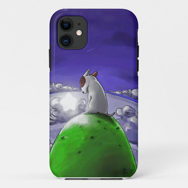 Capa Para iPhone 11 cão e estrela (Verso)