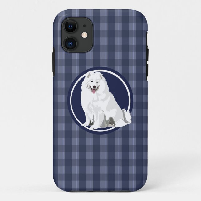 Capa Para iPhone 11 Cão Samoyed (Verso)